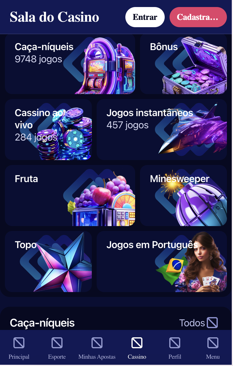 Seção do Casino da Fortabet