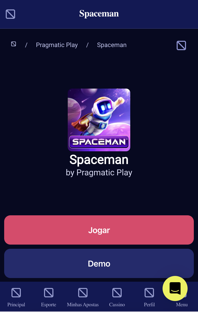 Spaceman da Pragmatic Play na Fortabet